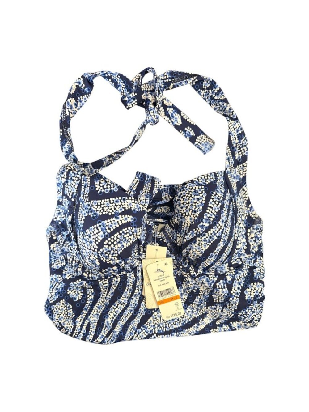 Tommy Bahama Womens Blue Halter Tankini Underwire UPF 50 Swimwear Sz S NEW - Picture 3 of 13